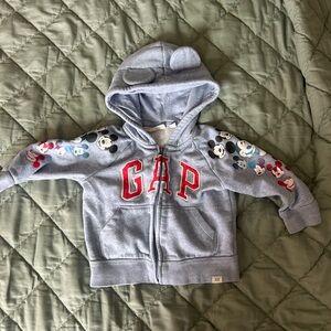 GAP Kids Gray Hoodie with Mickey Mouse Design
